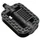 FLAT PEDAL FOR URBAN BIKE- -RESIN-P2R MONOBLOC -BLACK- 9/16" (PAIR)