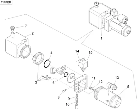 Pompe de basculement - Composants