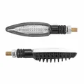 CLIGNOTANT SEQUENTIEL MOTO AVOC SAGATA 24 LEDS BASE ABS TRANSPARENT/NOIR (L 103mm / H 25mm / L 26mm) (HOMOLOGUE CE) (PAIRE)