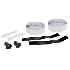 RUBAN DE GUIDON / CINTRE BTP PERFORMANCE PRO BLANC REFLECHISSANT AVEC BOUCHONS (CONFORTABLE EPAISSEUR 3mm)