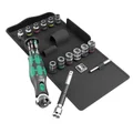 WERA  8009 ZYKLOP SPEED - RATCHET SCREWDRIVER WITH PIVOTING HEAD FOR 1/4 or 3/8 BITS( With bits magazine integrated) (SET 27 PIECES) German tools for workshop
