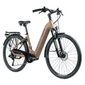 VELO ELECTRIQUE/VAE CITY 28 LEADER FOX VIVALO MIXTE CUIVRE 9V MOTEUR CENTRAL BAFANG M420 36V 80Nm BATTERIE 15Ah (16,5'' - H43cm - TAILLE S - POUR ADULTE DE 158cm à 168cm)