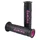 REVETEMENT POIGNEE DOMINO MOTO ON ROAD A250 NOIR/FUCHSIA OPEN END 120-125mm (PAIRE)