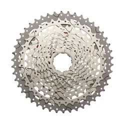 CASSETTE 10 speed SUNRACE 11-46 MX3 FOR SHIMANO METALLIC SILVER (SUPPLIED IN BOX) (11-13-15-18-21-24-28-34-40-46)