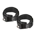 SUPPORT FIXATION PORTE BIDON/MINI POMPE NOIR SUR VELCRO POUR VELO MUSCULAIRE ET VAE