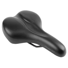 SADDLE- NEWTON FOR URBAN BIKE - "FOR MEN" BLACK - FLUIDYNAMIC DUAL DENSITY CONFORT 50 MODERATE 282x180mm