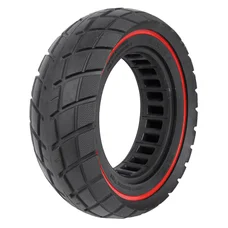 PNEU TROTTINETTE PLEIN  8.5 X 3.00 NOIR LISERET ROUGE ULTRALEGER - LARGEUR INTERIEUR 40 mm