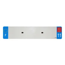 PLASTIC STRIP FOR BLANK PVC LICENSE PLATE (CAR FORMAT 520X110)-DEPT 11/EUROPE (SOLD PER UNIT)