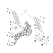 Suspension arrière - Amortisseur/s 
