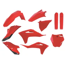 FAIRINGS/BODY PARTS FOR GAS GAS 125 MC 2021>2023, 250 EC 2021>2023, 250 EX F 2021>2023, 350 EC F 2021>2023, 450 EX F 2021>2023  Red - (OEM color)  (10 parts kit)  -POLISPORT-