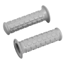 REVETEMENT POIGNEE ADAPTABLE CYCLO GRIS PAVE DIAM 22/24mm LONGUEUR 115mm (PAIRE)  -SELECTION P2R-