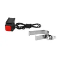 BOUTON AVERTISSEUR/KLAXON CYCLO UNIVERSEL NOIR AVEC COLLIER  -SELECTION P2R-