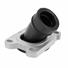 PIPE ADMISSION 50 A BOITE POLINI 360° CP MINARELLI 50 AM6/BETA 50 RR/RIEJU 50 MRT/SHERCO 50 SM-R, SE-R (POUR PHBG 19/21, DIAMETRE INTERIEUR 25mm, ANGLE 43°) (215.0462)