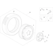 Roues avant et arrière