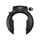 ANTIVOL VELO FER A CHEVAL AXA IMENSO GRANDE OUVERTURE 75mm NOIR (SANS FIXATION) - COMPATIBLE PLUG ULC-   SECURITE NIVEAU 12/15 (CLE RETRACTABLE)