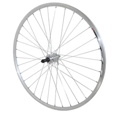 WHEEL FOR ROAD BIKE- 700 ELAN -REAR- CFX SILVER -ALUMINIUM HUB 7/6 Speed- 32 spokes.