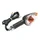CLIGNOTANT 50 A BOITE ADAPTABLE PEUGEOT 50 XR7 2008> TRANSPARENT/NOIR  AR GAUCHE (VENDU A L'UNITE) (HOMOLOGUE CE)  -SELECTION P2R-