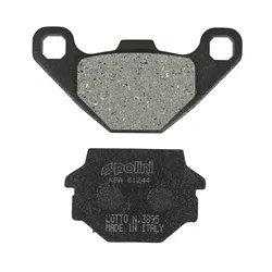 BRAKE PADS -POLINI FOR KYMCO 125-150 AGILITY  (L 85mm - 55.8mm - H 42.6mm - 37mm - thk7.5mm - 9.7mm)  (174.0095)  (ORIGINAL)