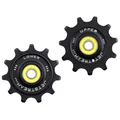 GALET DERAILLEUR TRIPEAK 11-11 DENTS ROULEMENT G5 CERAMIQUE POUR SHIMANO RD91xx/80xx/70xx 12V. NOIR (4 RONDELLES DURACE/4 RONDELLES ULTEGRA ,105) (BLISTER DE 2)