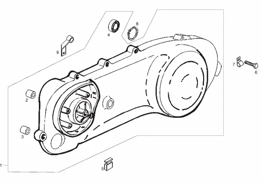 Couvercle carter variateur