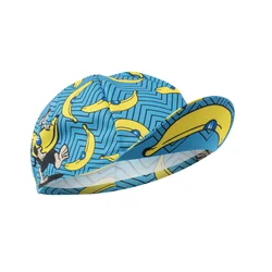 CASQUETTE VELO STYLE BANANE DECO BLEU / JAUNE -5951