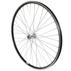 WHEEL FOR TREKKING BIKE- 700X35 FRONT P2R -ALUMINIUM BLACK DOUBLE-WALLED - ALUMINIUM HUB - -QUICK RELEASE