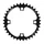 CHAINRING FOR E/BIKE- SINGLE 36T.  Ø104 BLACK -ALUMINIUM- 7075 STRONGLIGHT -4 ARMS (FOR BOSCH SYSTEM 1st and 3rd GENERATION - COMPATIBLE BROSE WITH SPIDER REF 181123)