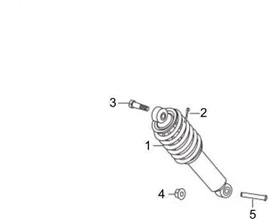 Suspension arrière - Amortisseur/s