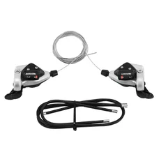 GEAR SHIFTERS SET-FOR MTB - P2R -INDEXED-  RAPID PUSH-PULL 7 SPEED (PAIR)