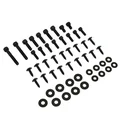 VIS DE CARROSSERIE/CARENAGE/CAPOTAGE REPLAY ACIER POUR MBK 50 BOOSTER NG, ROCKET/YAMAHA 50 BUMP, SPY  NOIR (KIT)