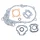 COMPLETE GASKET SET - FOR YAMAHA 50 PW  -SELECTION P2R-
