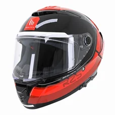 CASQUE INTEGRAL MT THUNDER 4 SV R25 B35 NOIR/ROUGE BRILLANT   S  (DOUBLE ECRANS / PINLOCK READY / FOGOFF READY) (ECE 22.06)