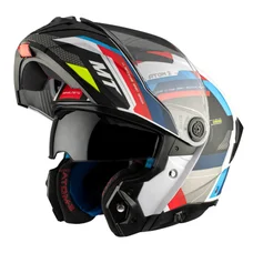 CASQUE MODULABLE MT ATOM 2 SV BAST A0 DOUBLE ECRANS BLEU/NOIR/ROUGE MAT    XS (ECE 22.06 P/J P/J)