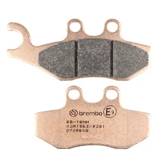 PLAQUETTE DE FREIN BREMBO POUR APRILIA 850 SRV 2012>2019 AR, 125 SR MAX 2012>2017 AV/AR / PEUGEOT 50 CITYSTAR 2014> AV / PIAGGIO 500 MP3 LT 2011>2015 AR (SCOOTER METAL FRITTE) -07056XS