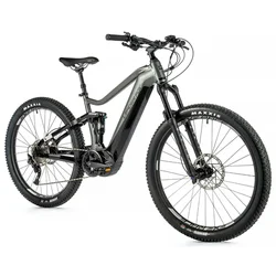 VELO ELECTRIQUE/VAE VTT 29 LEADER FOX ARRAN TOUT SUSPENDU HOMME GRIS 10V MOTEUR CENTRAL PANASONIC GX ULTIMATE 36V 95Nm BATTERIE 20Ah (CADRE 21,5'' - H55cm - XL - ADULTE DE 185cm à plus)