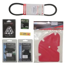 MAINTENANCE KIT FOR MAXISCOOTER PIAGGIO 125 X8  -P2R-  (SPARK PLUG NGK+FILTER FOAM ARTEIN+BELT MITSUBOSHI+ARTEK ROLLERS+OIL FILTER HIFLOFILTRO+ NEWFREN BRAKE PADS-REAR AND FRONT)