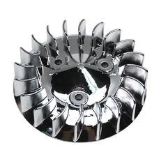TURBINE SCOOT ADAPTABLE MBK 50 BOOSTER, ROCKET, NG, STUNT/YAMAHA 50 BWS, SPY, BUMP, SLIDER  CHROME DIAM 120 mm  -REPLAY-