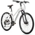 VELO MUSCULAIRE VTC 28 LEADER FOX SUMAVA FEMME BLANC MAT 9V CADRE 16,5 POUCES (TAILLE ADULTE 160 à 168 cm)