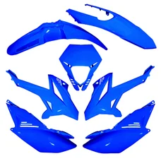 FAIRINGS/BODY PARTS FOR 50cc MOTORBIKE  BETA 50 RR 2012> BLUE (7 PARTS KIT)  -P2R-