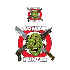 AUTOCOLLANT/STICKER LETHAL THREAT MINI ZOMBIE HUNTER (60x60mm)