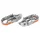 REPOSE-PIED/CALE PIED AVANT MOTO OFF ROAD ADAPTABLE KTM 125 SX 2016>2022, 250 SX-F 2016>2022, 250 XC-F 2016>2022, 350 EXC-F 2017>2022, 450 EXC-F 2017>2022 ACIER ARGENT/ORANGE  -BUZZETTI-