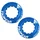 ECROU DISQUE DE FREIN CENTER LOCK TRIPEAK ALUMINIUM ULTRA LEGER 7g BLEU FONCE - SERRAGE INTERNE (VENDU A LA PAIRE)