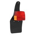 FEU ARRIERE CYCLO ADAPTABLE PEUGEOT 103 SP, SPX, RCX/MBK 51S ROUGE AVEC BAVETTE  -SELECTION P2R-  **