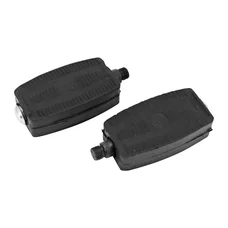 PEDALE CYCLO ADAPTABLE PEUGEOT 103/ MBK 40, 50 , 51/ SOLEX CAOUTCHOUC NOIR 14x125 TYPE ATOM (PAIRE) -SELECTION P2R-