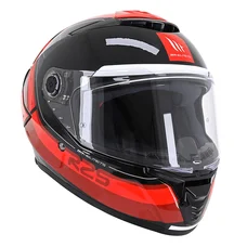 CASQUE INTEGRAL MT THUNDER 4 SV R25 B35 NOIR/ROUGE BRILLANT S (DOUBLE ECRANS / PINLOCK READY / FOGOFF READY) (ECE 22.06)