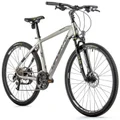 VELO MUSCULAIRE VTC 28 LEADER FOX TOSCANA HOMME ARGENT MAT 9V CADRE 19 POUCES (TAILLE ADULTE 175 à 183 cm)