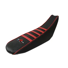 HOUSSE DE SELLE 50 A BOITE KRM PRO RIDE POUR DERBI 50 DRD PRO 2006>2011 NOIR/ROUGE