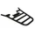 LUGGAGE RACK (REAR) FOR SCOOT PEUGEOT 50 V-CLIC BLACK  -SELECTION P2R-