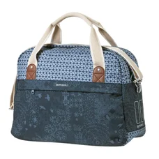 HAND BAG FOR BICYCLE (or rear single bag) - BASIL BOHEME 18Lt - INDIGO BLUE -  HOOK-ON SYSTEM FOR REAR/FRONT CARRIER  (44x17x31cm)