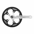 CHAINSET FOR ROAD BIKE- STRONGLIGHT 8 Speed. IMPACT R SILVER 170mm 44 Teeth -WITH CHAIN GUARD (TAPERED SQUARE 127mm)